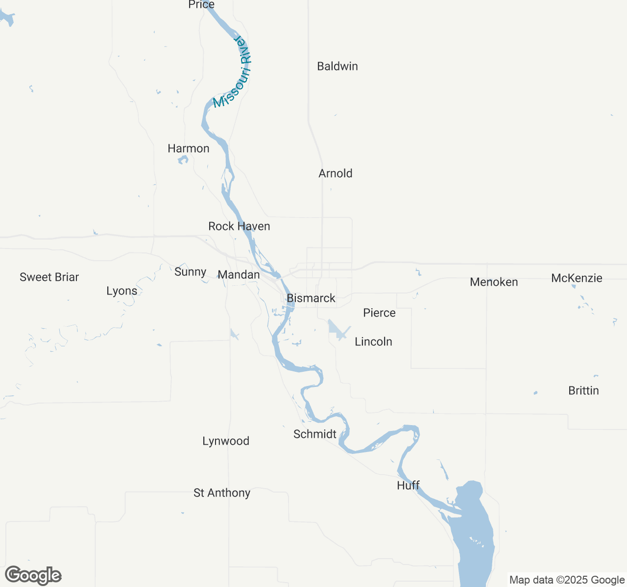 Map of Bismarck